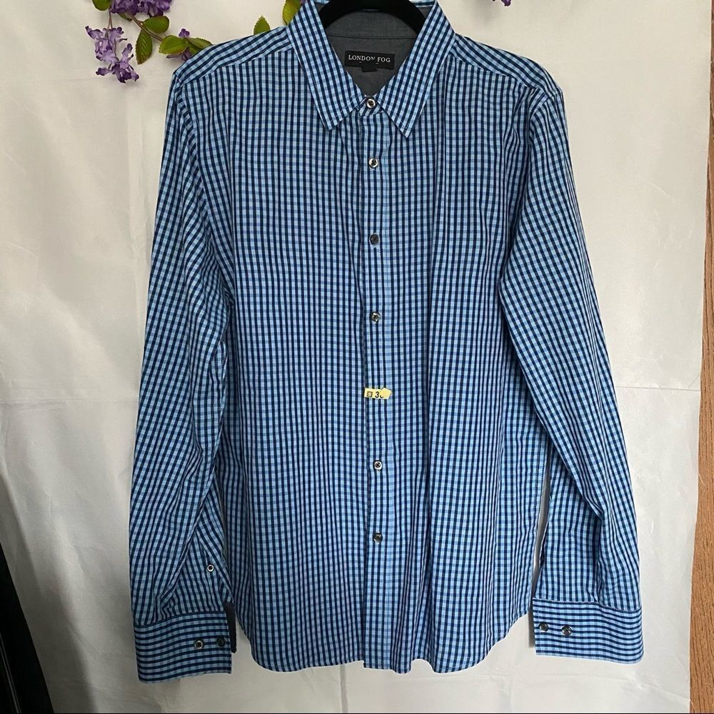 London Fog dry cleaned mens button down